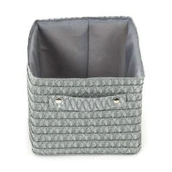 Cestino portaoggetti Lilou grigio 23x15x12 cm