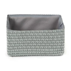 Cestino portaoggetti Lilou grigio 23x15x12 cm