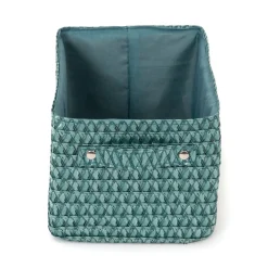 Cestino portaoggetti Lilou verde 23x15x12 cm