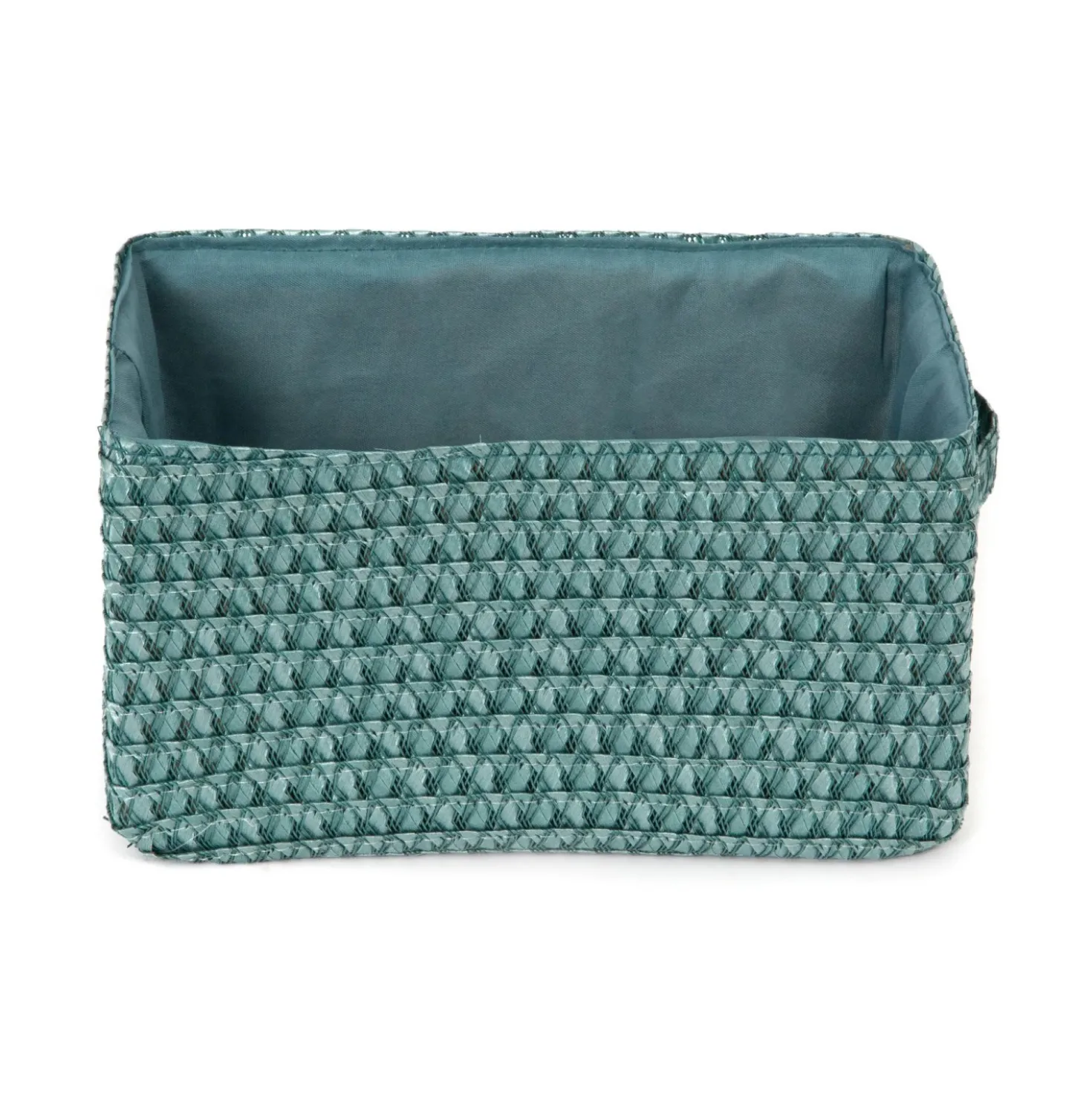 Cestino portaoggetti Lilou verde 23x15x12 cm