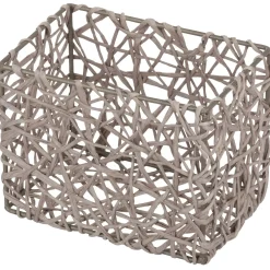 Cestino portaoggetti Wenko Curly 15x11x10,5 cm grigio talpa