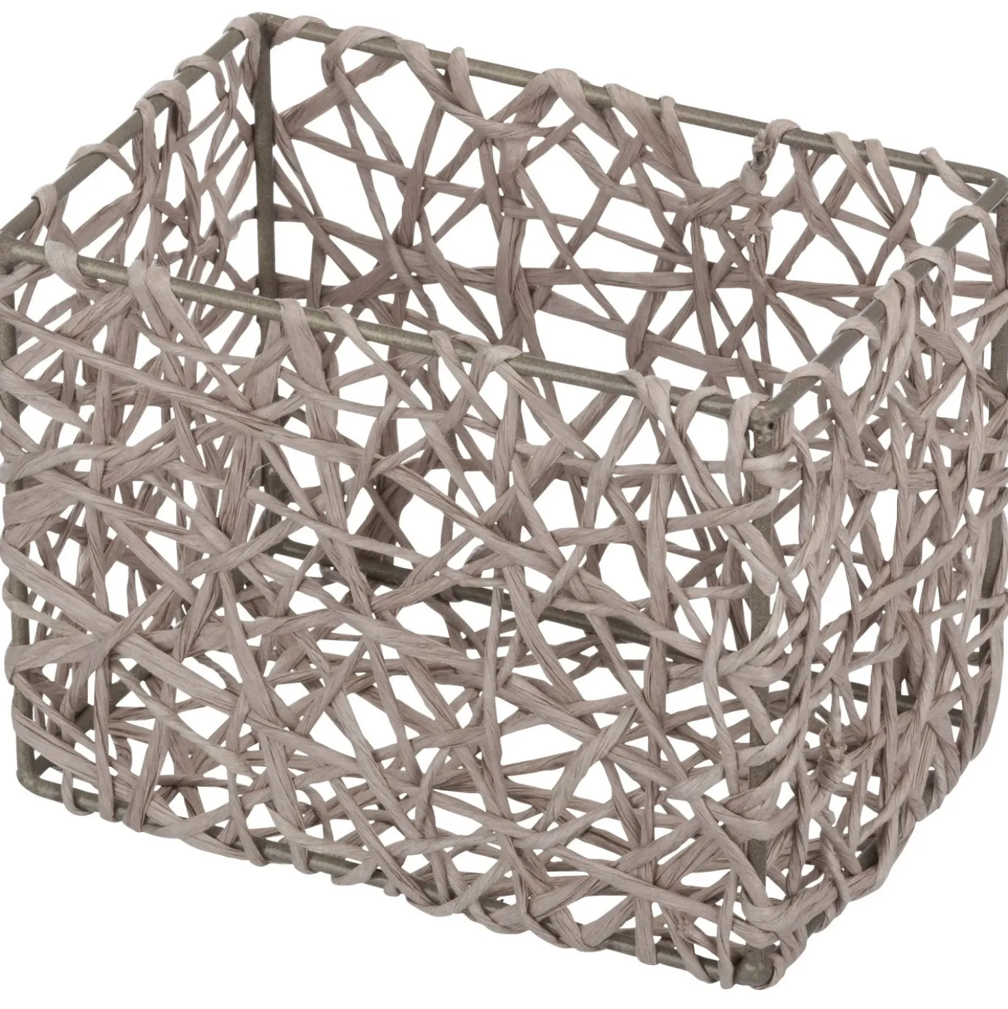 Cestino portaoggetti Wenko Curly 15x11x10,5 cm grigio talpa