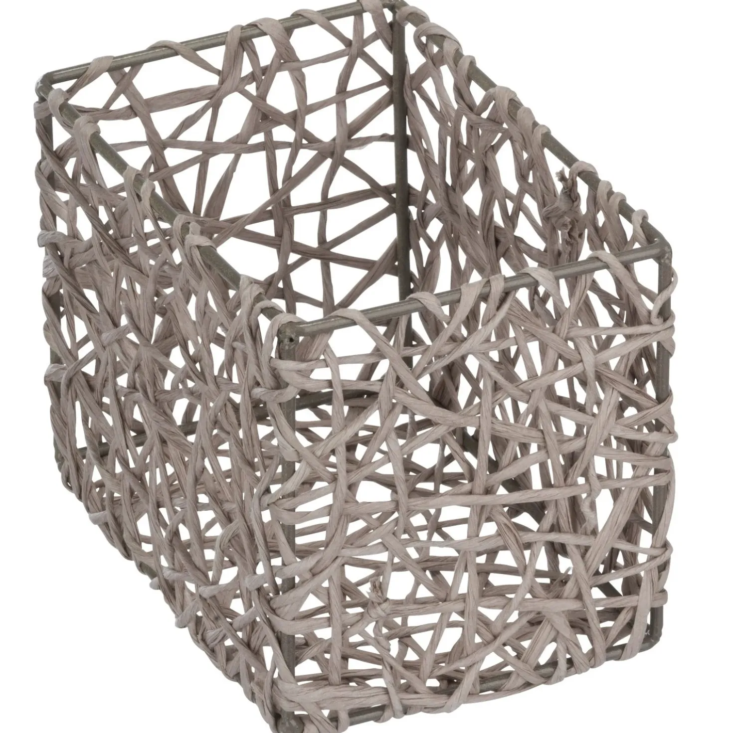Cestino portaoggetti Wenko Curly 15x11x10,5 cm grigio talpa