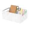 Cesto con maniglie in metallo Stan taglia S bianco