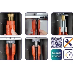 Chiave multiuso per installazioni idrauliche