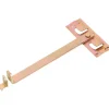 Chiavistello per cancelli a doppio battente zincato 420x70 mm giallo