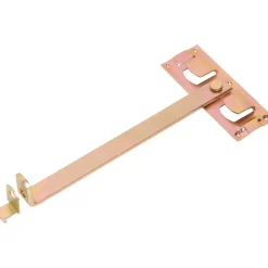 Chiavistello per cancelli a doppio battente zincato 420x70 mm giallo