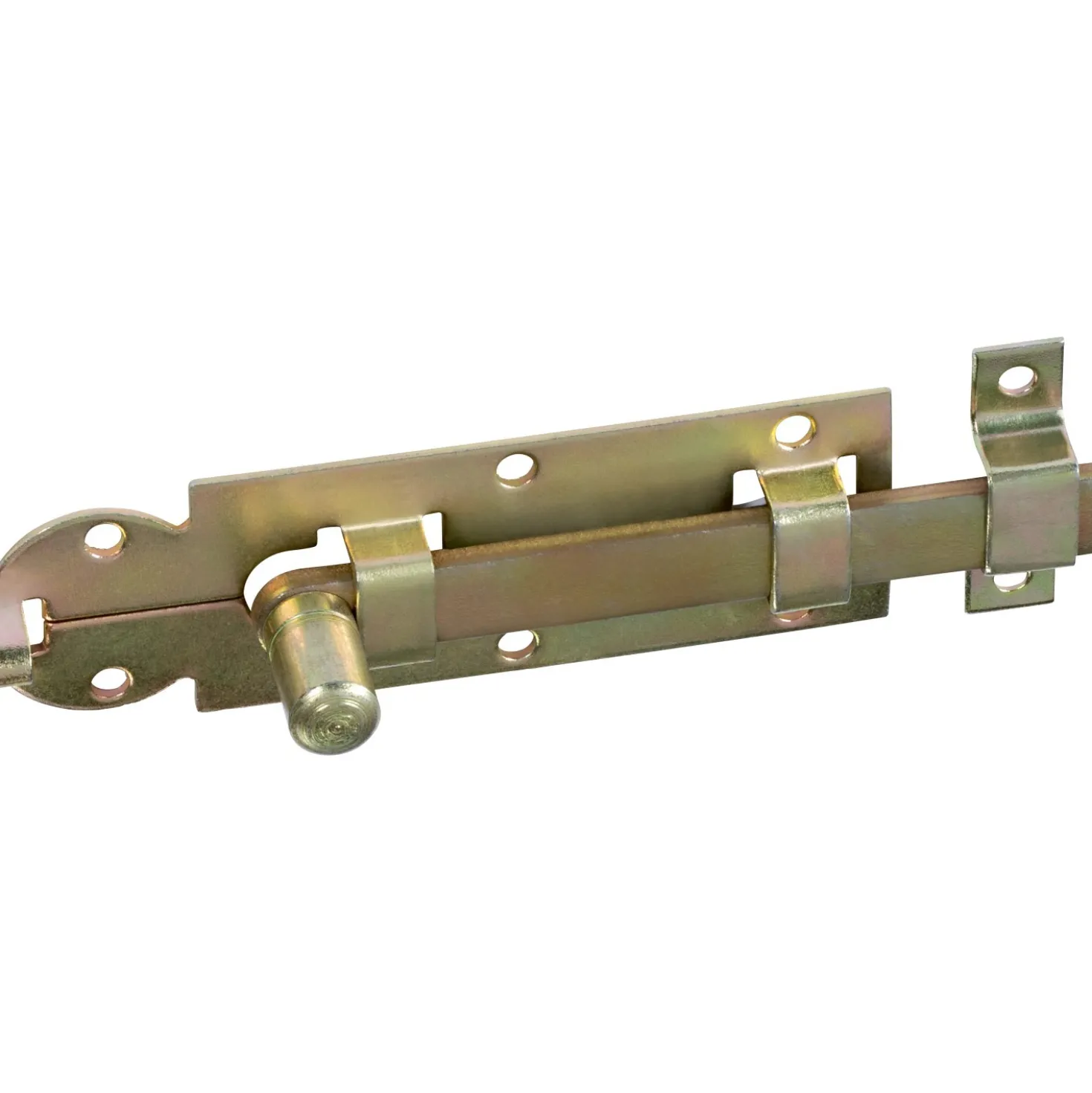 Chiavistello per finestra con manopola zincato 80x30 mm giallo