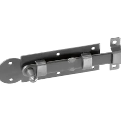 Chiavistello per finestra con monopola acciaio inox 100x30 mm