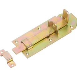 Chiavistello per porte zincato 180x65 mm giallo