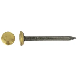 Chiodo acciaio testa bombata in ottone blu temperato 2x40 mm 12 pz