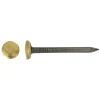 Chiodo testa ottone bombata acciao blu temperato 2x25 mm x18 pz