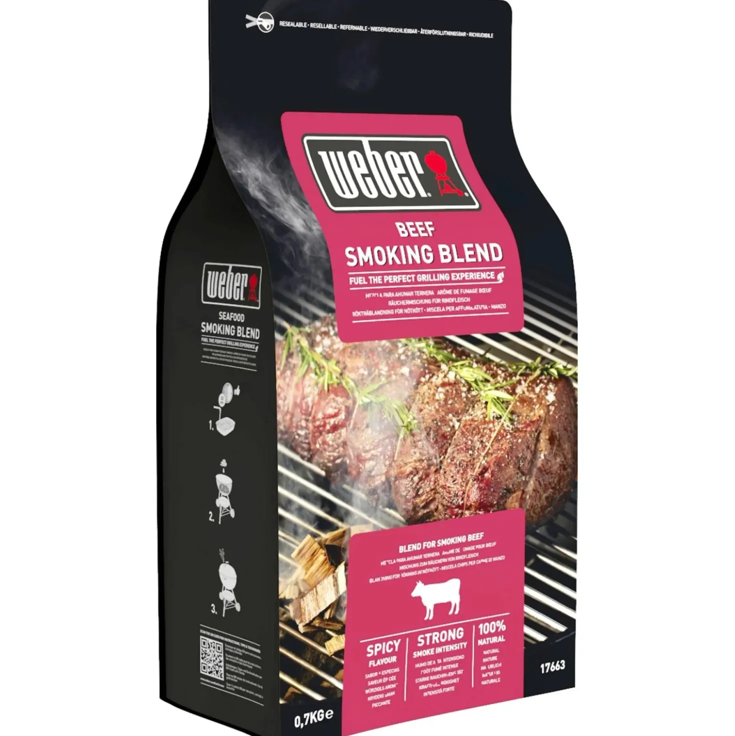 Chip per affumicatura Weber Beef 700 g