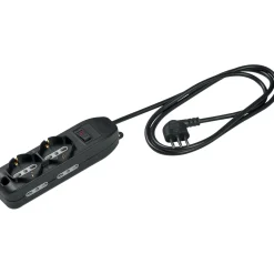 Ciabatta elettrica 2 prese tedesca e 4 prese 10/16 A interruttore sicurezz