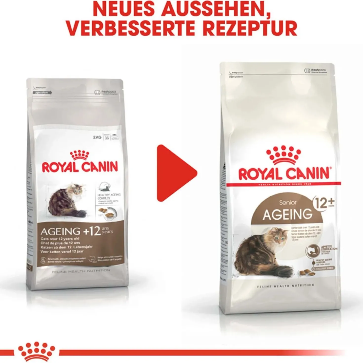 Cibo secco per gatti anziani Royal Canin + 12 anni 2 kg