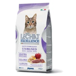 Cibo secco per gatti Monge Lechat Excellence Sterilised con anatra 1,5 kg