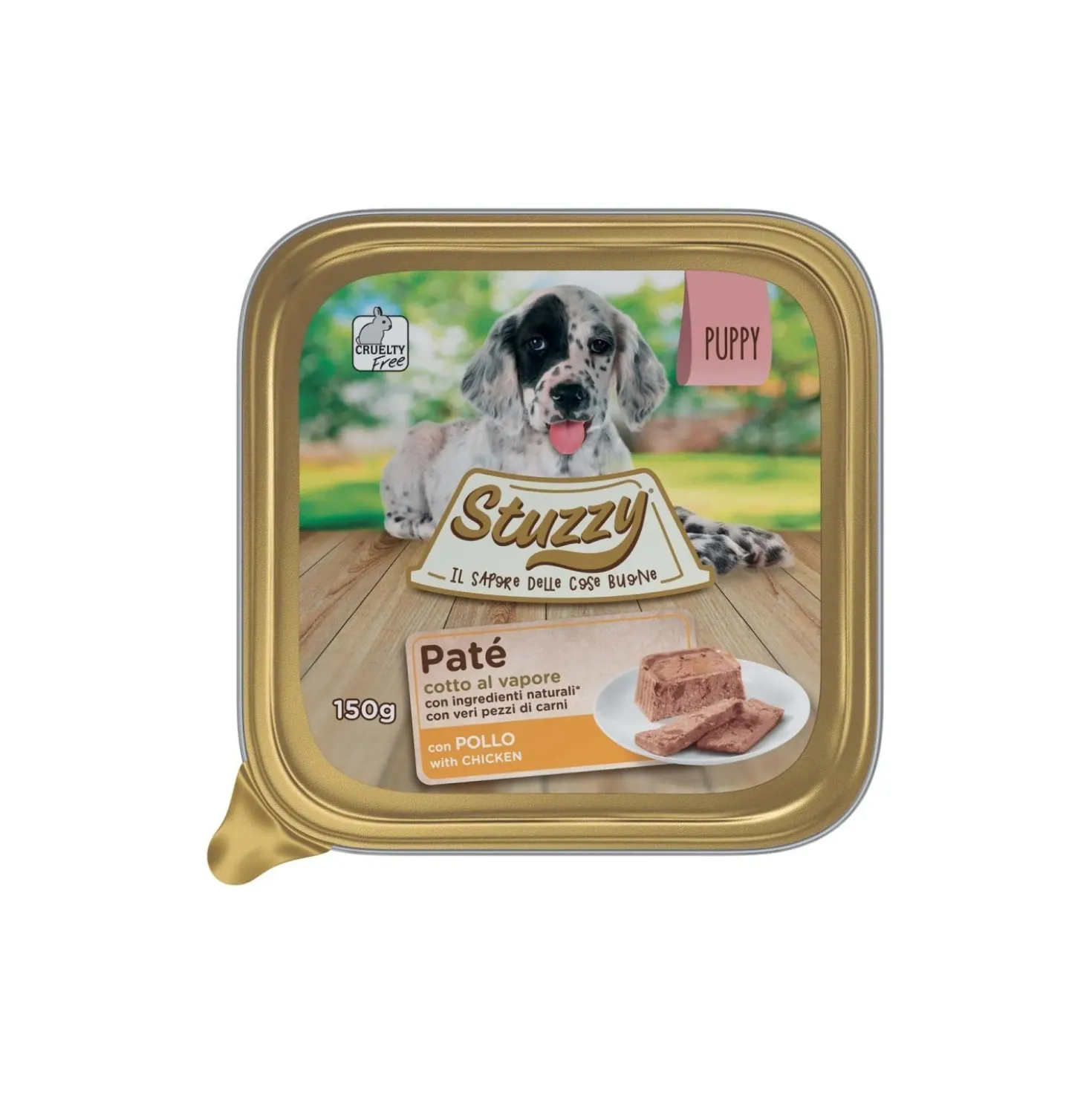 Cibo umido per cani puppy paté con Pollo 150 g