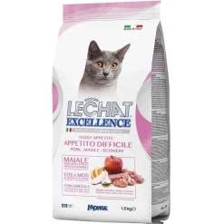Cibo umido per gatti Lechat Excellence Appetito difficile maiale 1,5 kg