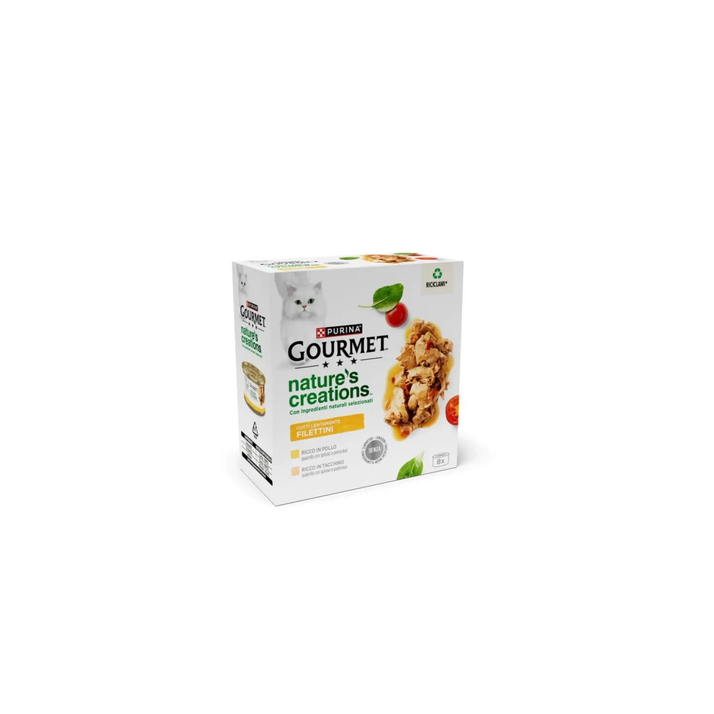 Cibo umido per gatti PURINA GOURMET™ Filettini 8x85 g