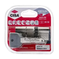 Cilindro europeo di sicurezza Cisa Asix P8 misura 35/50 mm