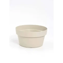 Ciotola in plastica riciclata Mymood 25 cm bianco pietra