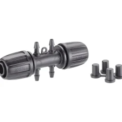 Claber raccordo Ø 1/2" (13-16 mm) 4 uscite 1/4" Block System