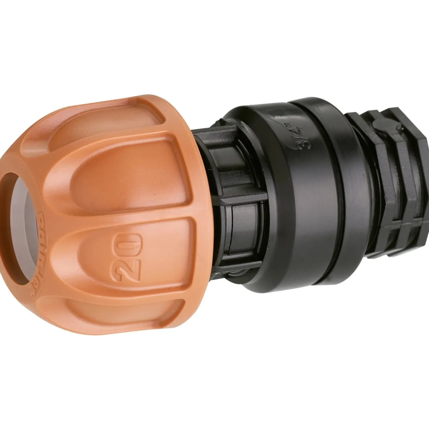Claber raccordo Ø 20 mm filetto 20 mm (3/4")F-13 mm (1/2")F