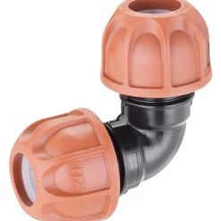 Claber raccordo a gomito Ø 20 mm marrone