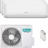 Climatizzatore fisso Hisense Trialsplit 9+9+12 BTU UNI-AIR Wifi 6.2 kW A++/A+