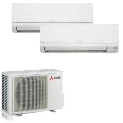 Climatizzatore fisso Mitsubishi Dw dualsplit 9000+12000 BTU classe A++/A+