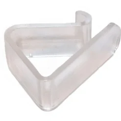 Clip a molla fermatovaglia PVC 40 mm x 20 mm x 55 mm trasparente 4 pz