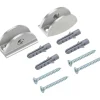 Clip di fissaggio in nichel 2x4x1,7 cm 2 pz
