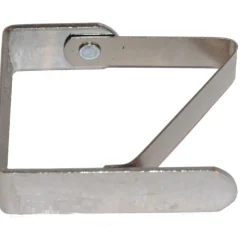 Clip fermatovaglia in acciaio nichelato 45 mm x 15 mm x 50 mm 4 pz