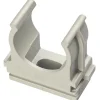 Clips fissatubo a scatto per tubi Ø 20 mm grigie 25 pz