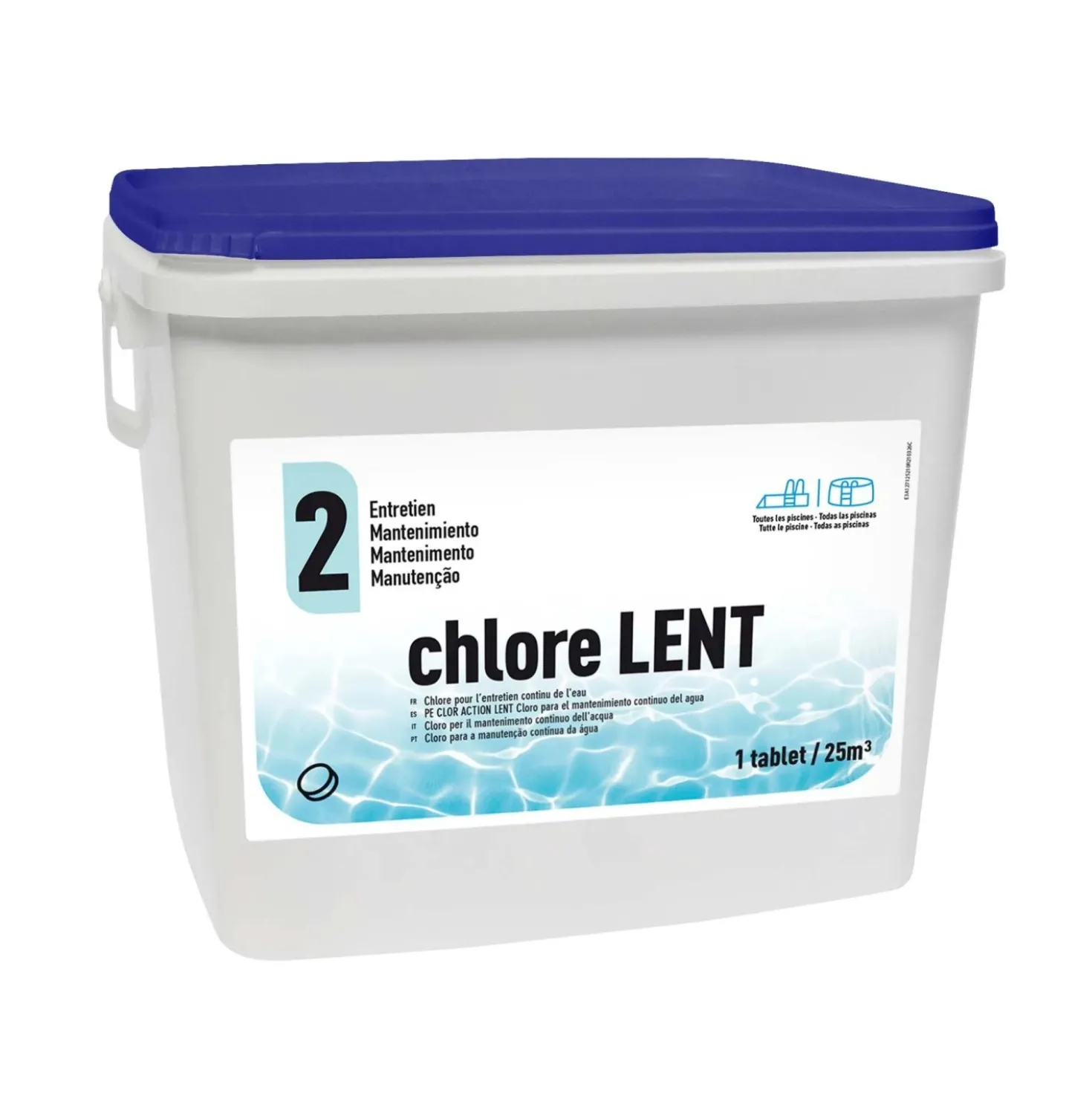 Cloro lento da 10 kg con tavolette da 250 g