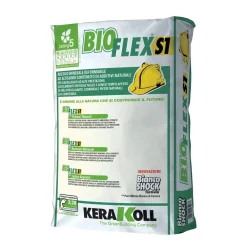 Colla per piastrelle Kerakoll Bioflex S1 bianco