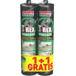 Collante per piastrelle T-REX effetto ventosa 1+1 omaggio 2x380 g