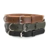 Collare in pelle classic nero Small