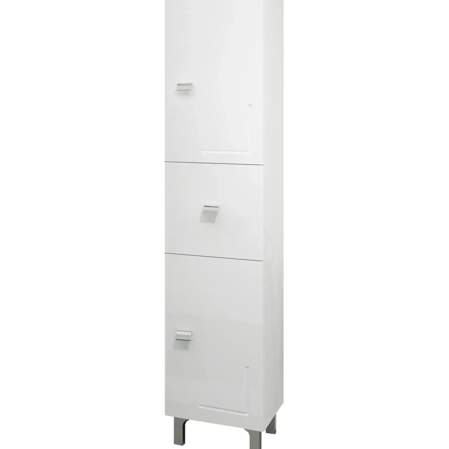 Colonna bagno 2 ante destra e 1 cassetto bianco