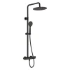 Colonna doccia miscelatore Idrostile serie Rodas regolabile Ø250 mm nero