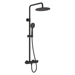Colonna doccia miscelatore Idrostile serie Rodas regolabile Ø250 mm nero