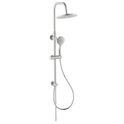 Colonna doccia Papete finitura acciaio