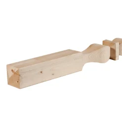 Colonna sagomata in legno di abete non verniciato 95 x 95 x 1170 mm