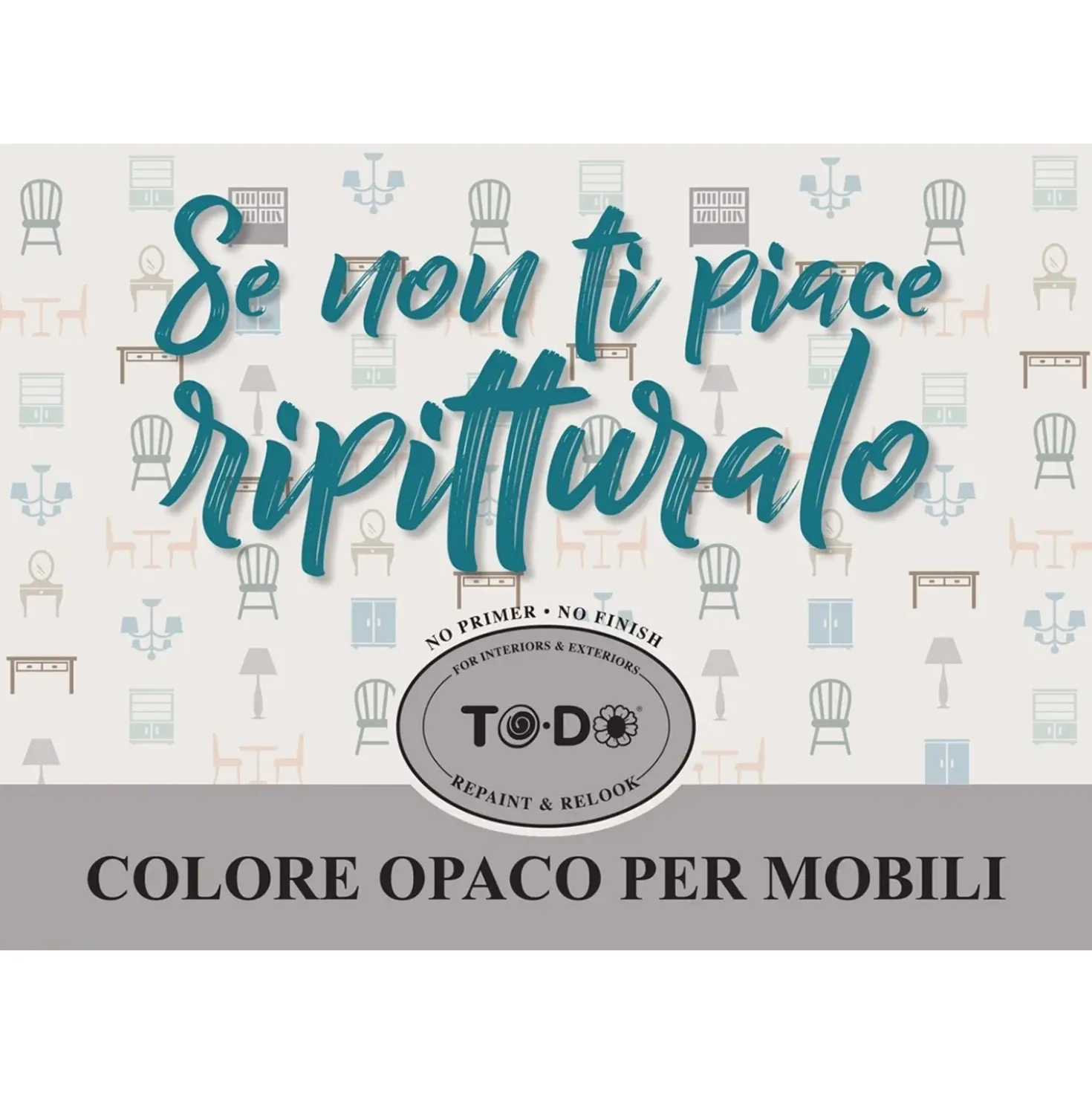 Colore opaco per mobili To-Do n.1 Snowdrop 500 ml