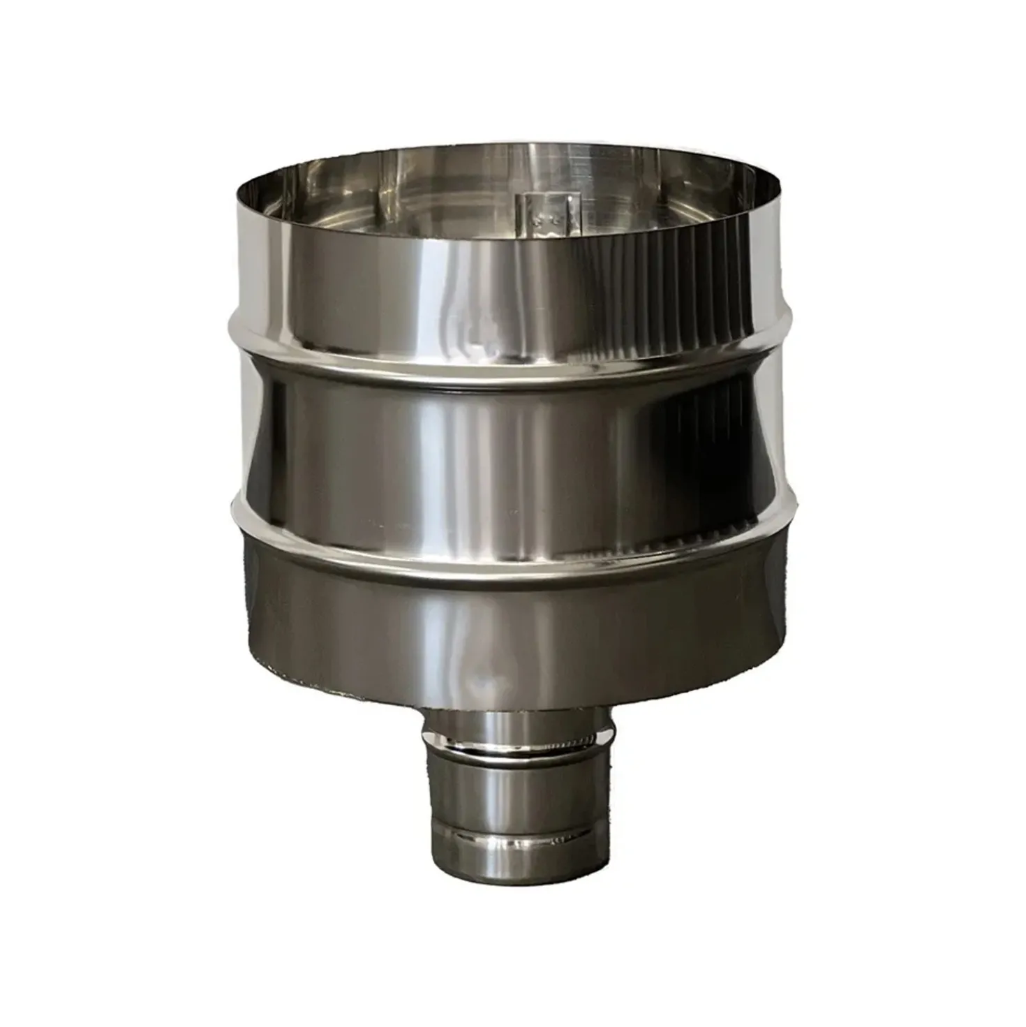 Comignolo antivento antipioggia tondo inox AISI 304 Ø 80 mm