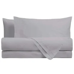 Completo letto matrimoniale tinta unita 100% cotone