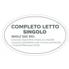 Completo letto singolo Gemitex in cotone assortito
