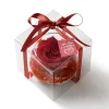 Composizione rosa stabilizzata 8x8 plexiglass