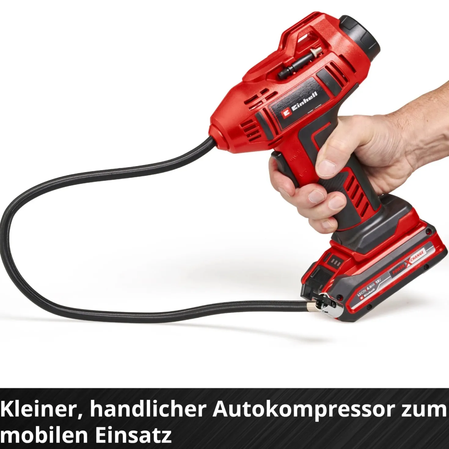 Compressore a batteria Einhell per auto