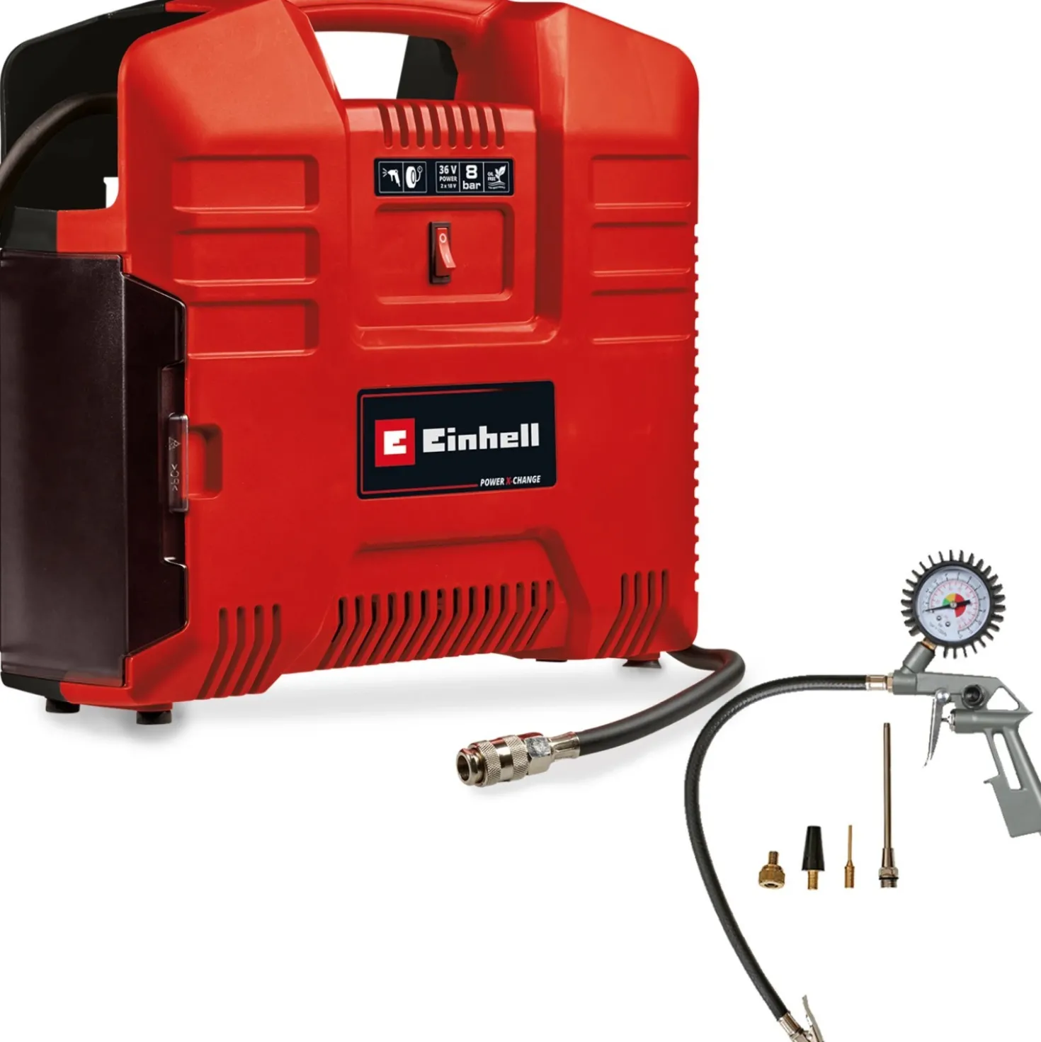 Compressore portatile a batteria Einhell Power X-Change TE-AC 36/8 Li